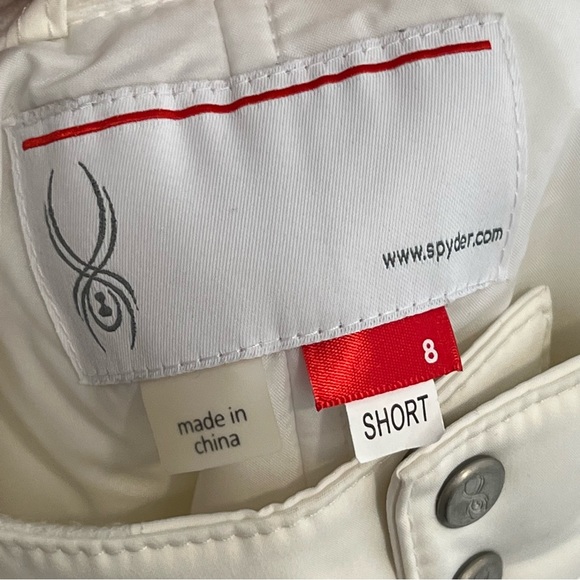 Spyder White Women's Ski Pants Size 8 Short - Picture 6 of 9